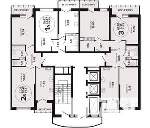 2-к квартира, вторичка, 57м2, 23/24 этаж