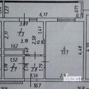 1-к квартира, вторичка, 26м2, 6/19 этаж