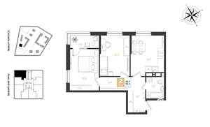 2-к квартира, вторичка, 58м2, 10/18 этаж