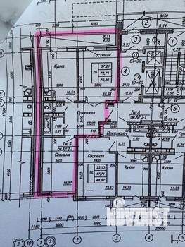 2-к квартира, вторичка, 76м2, 4/20 этаж