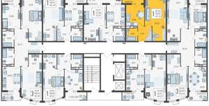 1-к квартира, вторичка, 40м2, 18/21 этаж