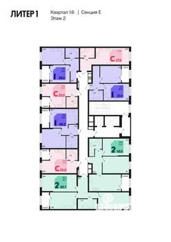 1-к квартира, вторичка, 36м2, 2/18 этаж