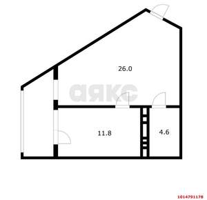 1-к квартира, вторичка, 42м2, 21/24 этаж