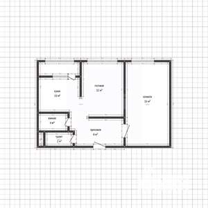 2-к квартира, вторичка, 52м2, 13/19 этаж