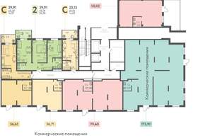 2-к квартира, вторичка, 59м2, 1/16 этаж