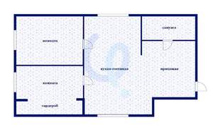 3-к квартира, вторичка, 49м2, 4/4 этаж