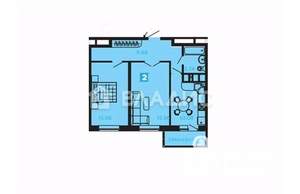 2-к квартира, вторичка, 60м2, 14/24 этаж