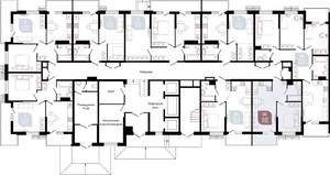1-к квартира, сданный дом, 40м2, 1/23 этаж