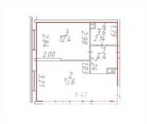 1-к квартира, вторичка, 39м2, 2/16 этаж