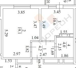1-к квартира, вторичка, 38м2, 8/20 этаж