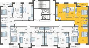 3-к квартира, вторичка, 74м2, 15/19 этаж