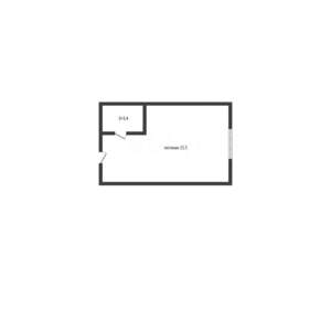 Студия квартира, вторичка, 22м2, 4/5 этаж