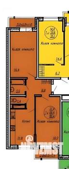 2-к квартира, вторичка, 56м2, 11/26 этаж