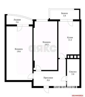 2-к квартира, вторичка, 69м2, 3/10 этаж