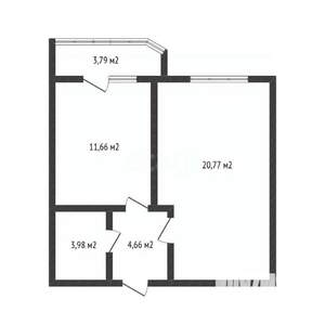 1-к квартира, вторичка, 41м2, 14/18 этаж