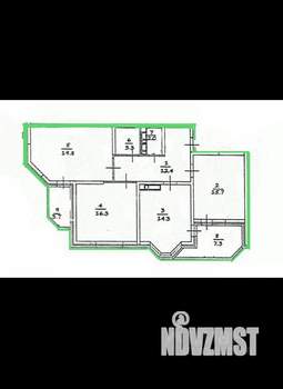 3-к квартира, вторичка, 84м2, 14/15 этаж