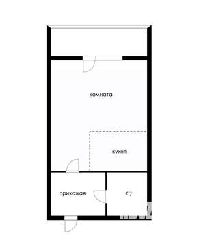 Студия квартира, вторичка, 30м2, 9/16 этаж