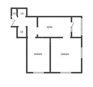 2-к квартира, вторичка, 56м2, 2/25 этаж