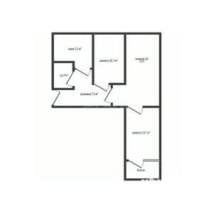 3-к квартира, вторичка, 60м2, 5/9 этаж