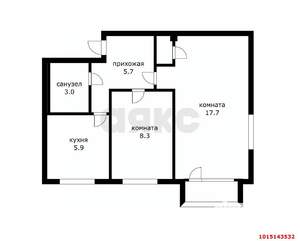 2-к квартира, вторичка, 41м2, 4/4 этаж
