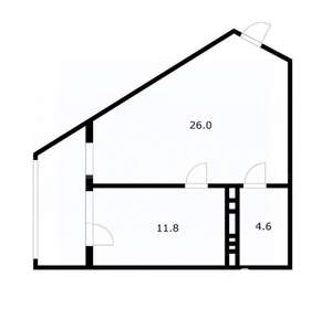 1-к квартира, вторичка, 45м2, 20/24 этаж