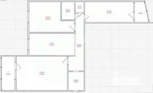 3-к квартира, вторичка, 65м2, 3/9 этаж