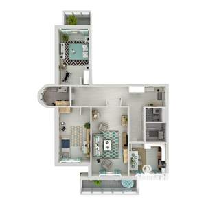 3-к квартира, вторичка, 96м2, 3/23 этаж