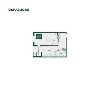 2-к квартира, вторичка, 51м2, 9/18 этаж
