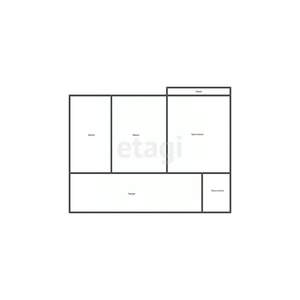 2-к квартира, вторичка, 54м2, 2/3 этаж