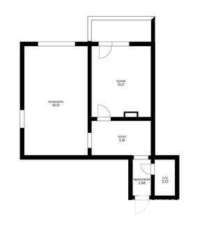 1-к квартира, вторичка, 49м2, 11/18 этаж