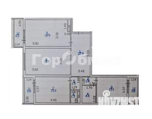 3-к квартира, вторичка, 88м2, 1/16 этаж