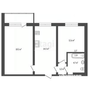 2-к квартира, вторичка, 52м2, 6/10 этаж