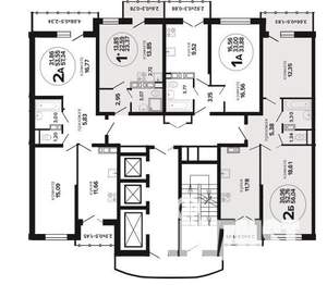 2-к квартира, вторичка, 57м2, 3/24 этаж
