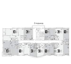 1-к квартира, вторичка, 44м2, 4/16 этаж
