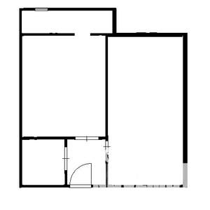 1-к квартира, вторичка, 38м2, 4/16 этаж