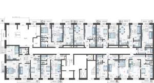 3-к квартира, строящийся дом, 80м2, 1/12 этаж