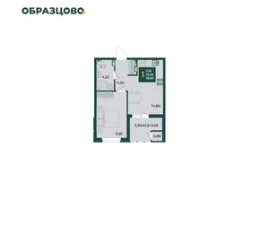 1-к квартира, вторичка, 39м2, 4/18 этаж
