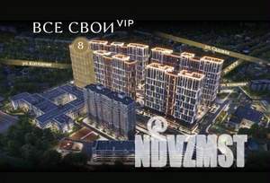 2-к квартира, строящийся дом, 61м2, 17/24 этаж