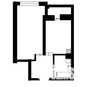 1-к квартира, вторичка, 38м2, 9/12 этаж