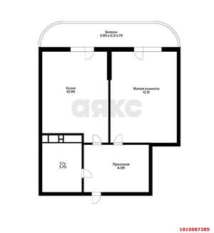 1-к квартира, вторичка, 39м2, 6/24 этаж