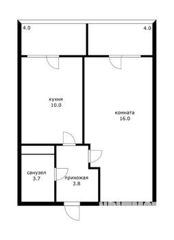 1-к квартира, вторичка, 39м2, 5/18 этаж