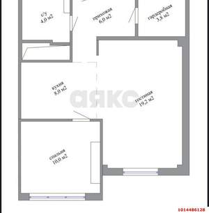 1-к квартира, вторичка, 51м2, 14/16 этаж