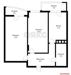 2-к квартира, вторичка, 69м2, 3/10 этаж