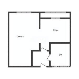 1-к квартира, вторичка, 32м2, 3/3 этаж