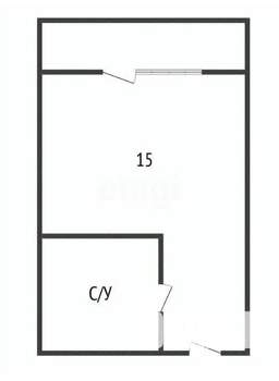 Студия квартира, вторичка, 22м2, 1/5 этаж