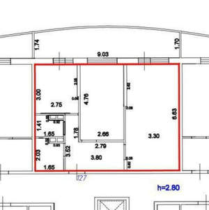 2-к квартира, вторичка, 56м2, 12/17 этаж