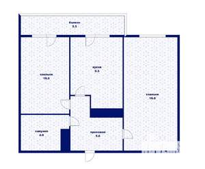 2-к квартира, вторичка, 47м2, 23/24 этаж