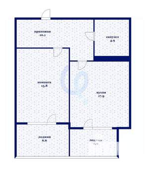 2-к квартира, вторичка, 56м2, 5/15 этаж
