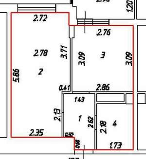 1-к квартира, вторичка, 34м2, 18/24 этаж