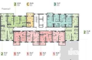 2-к квартира, вторичка, 58м2, 5/9 этаж